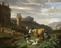 イタリアの牛の風景